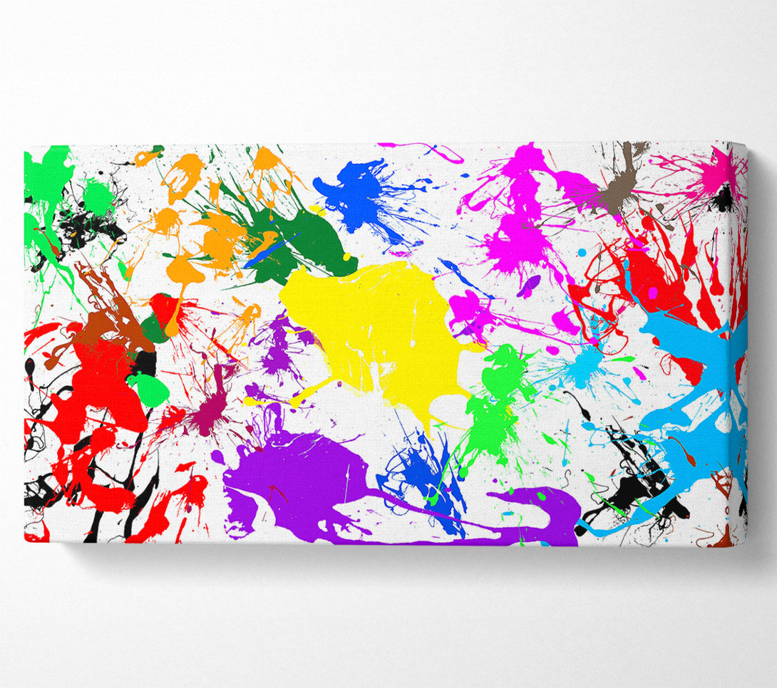  A Canvas Print of Paint Splatter Canvas Wall Art