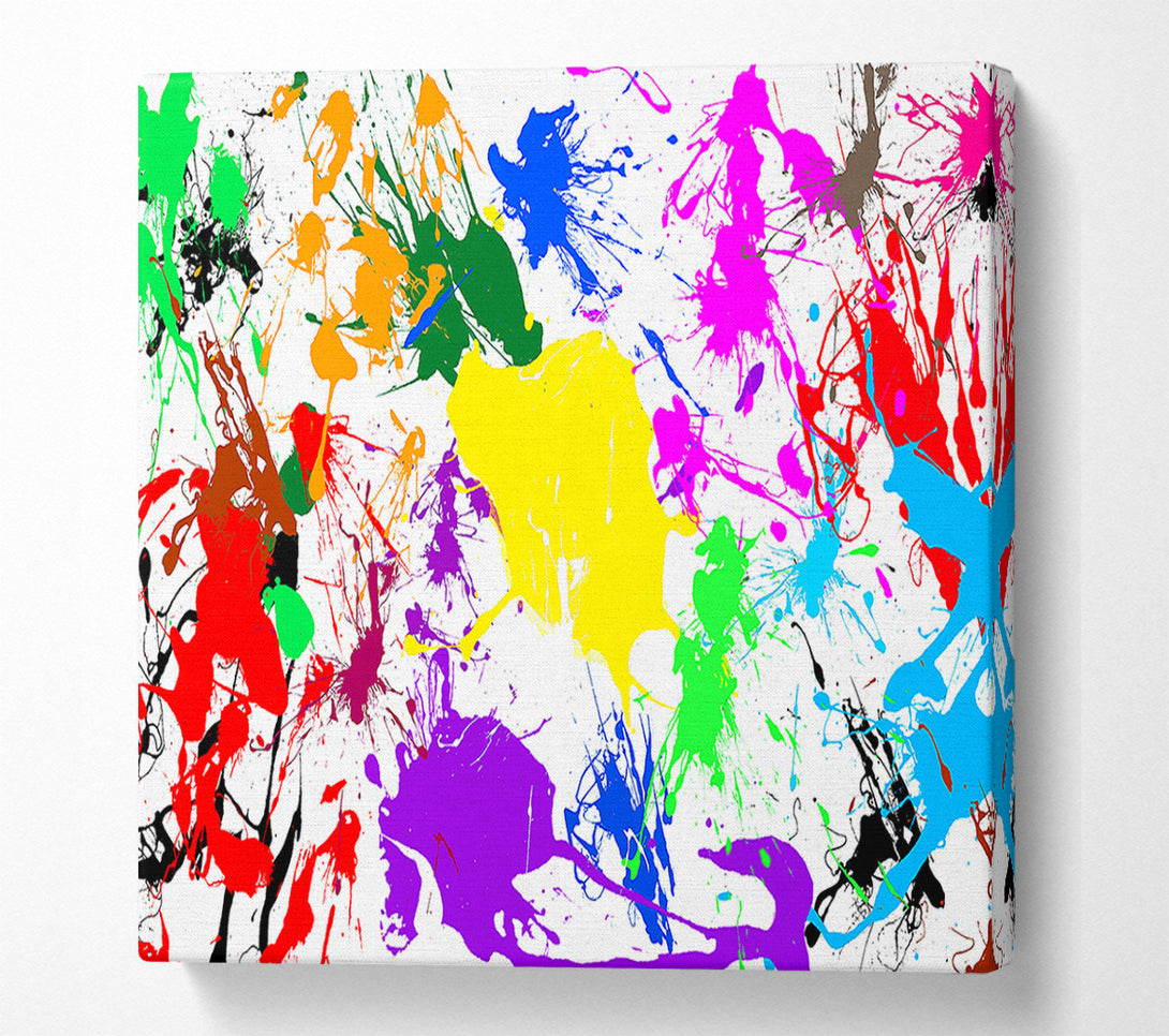  A Canvas Print of Paint Splatter Canvas Wall Art