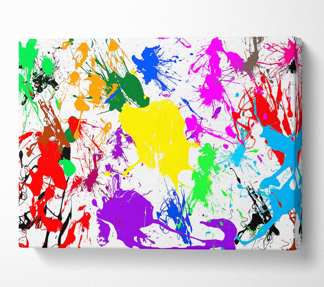  A Canvas Print of Paint Splatter Canvas Wall Art