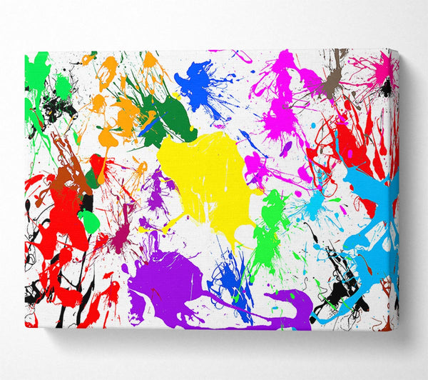  A Canvas Print of Paint Splatter Canvas Wall Art