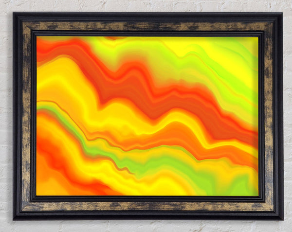Paint Waves Framed Print