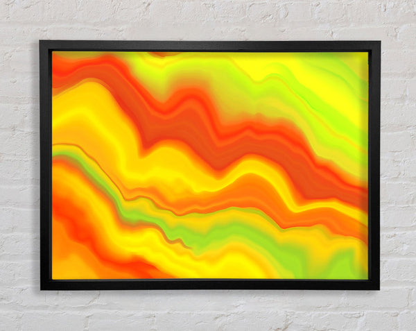 Paint Waves Framed Print