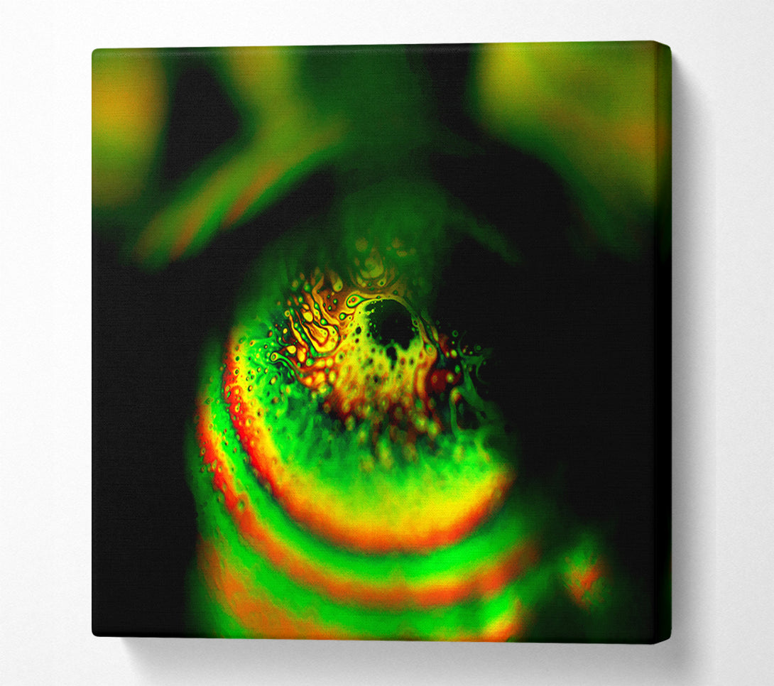  A Canvas Print of Piercing Green Canvas Wall Art