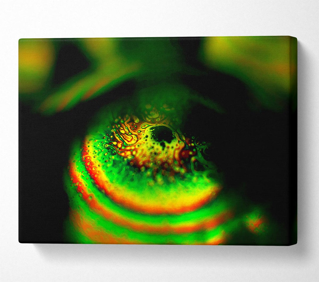  A Canvas Print of Piercing Green Canvas Wall Art