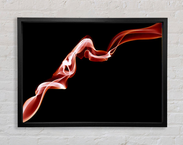 Pink Silk Twist Framed Print