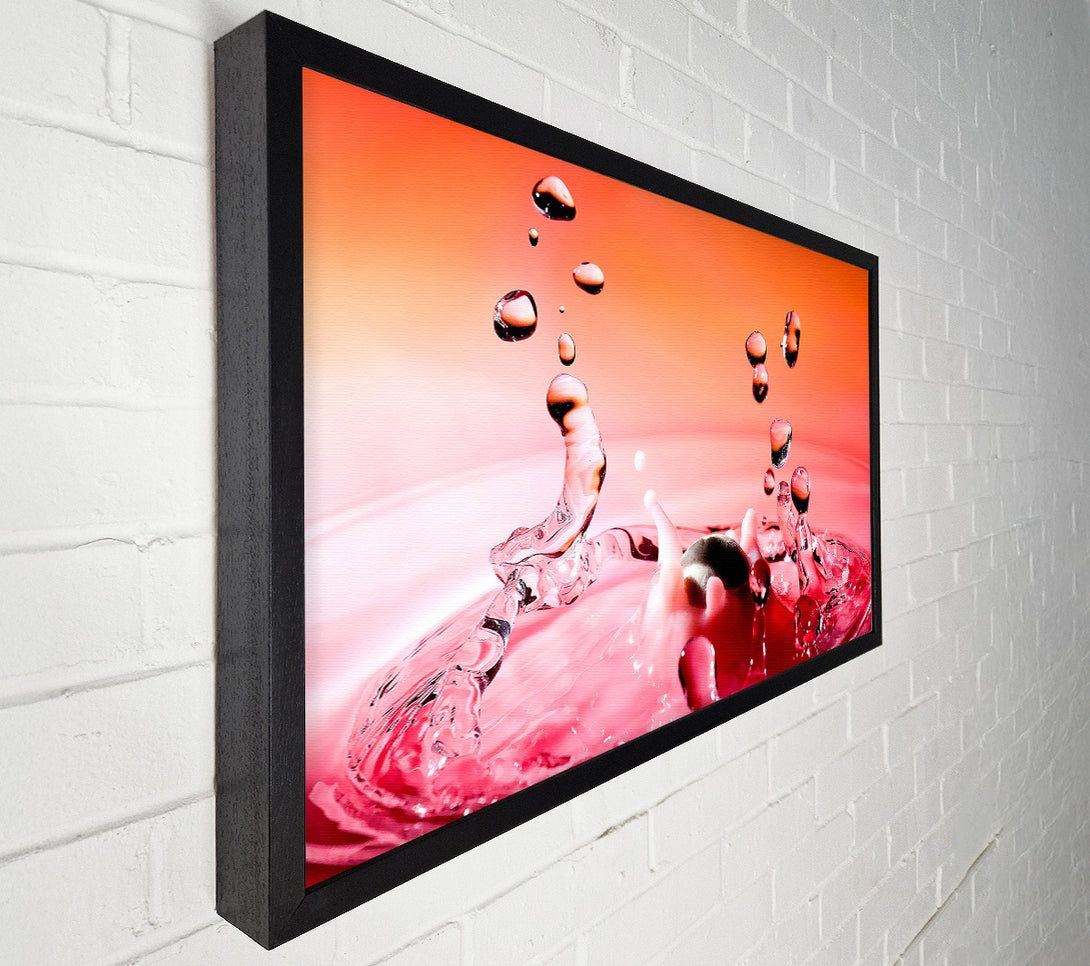  A Canvas Print of Pink Water Splash Canvas Art