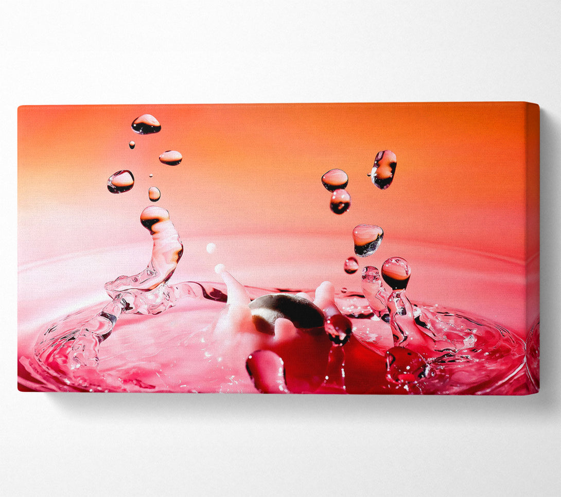  A Canvas Print of Pink Water Splash Canvas Art