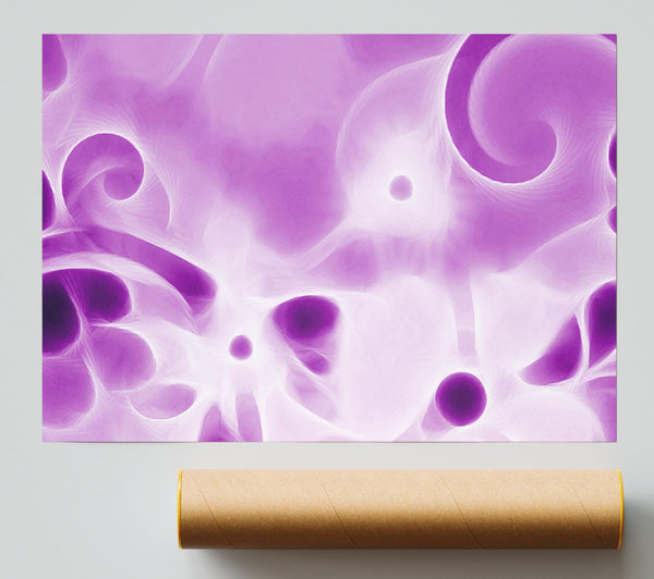 Psychedelic Garden Purple Print
