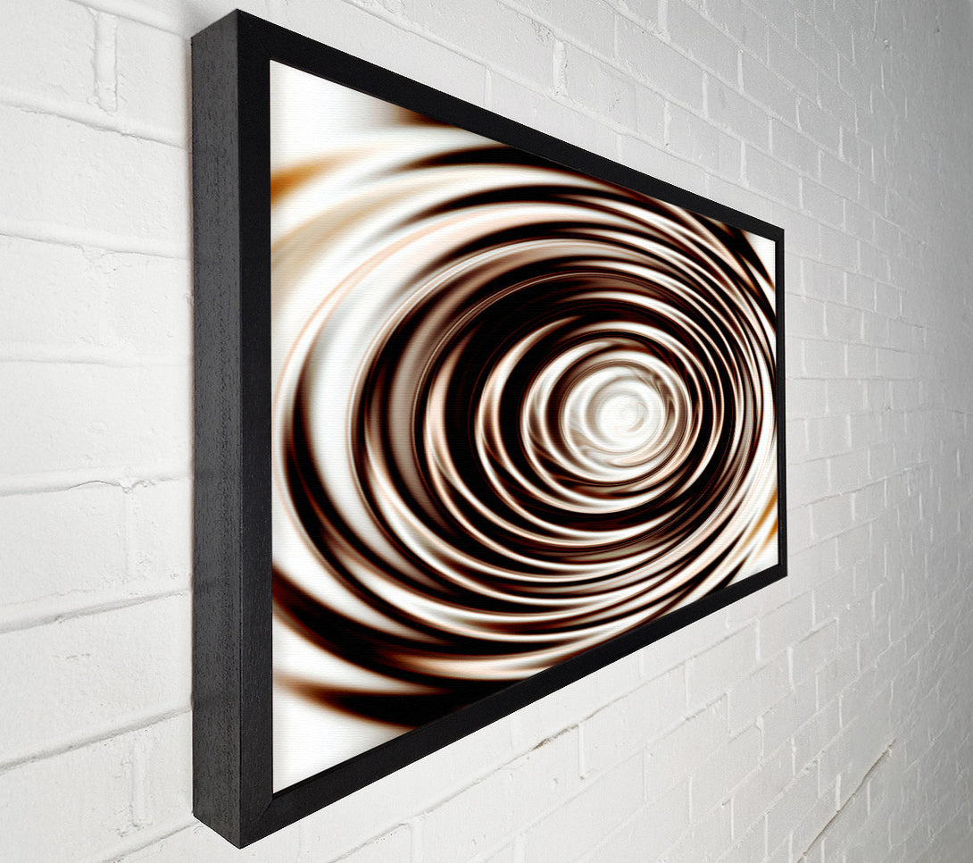 A Canvas Print of Perfect Chocolate Ripple Canvas Print