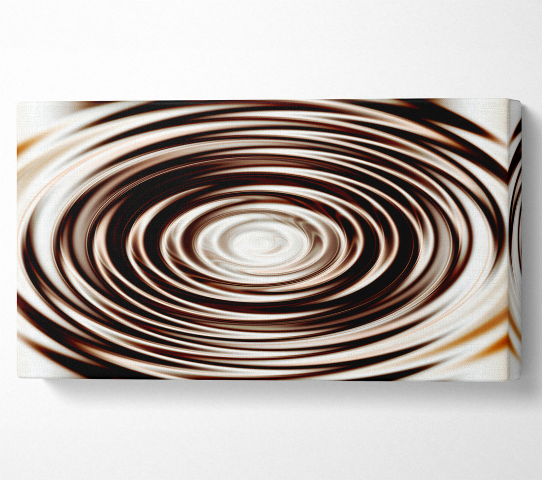  A Canvas Print of Perfect Chocolate Ripple Canvas Print