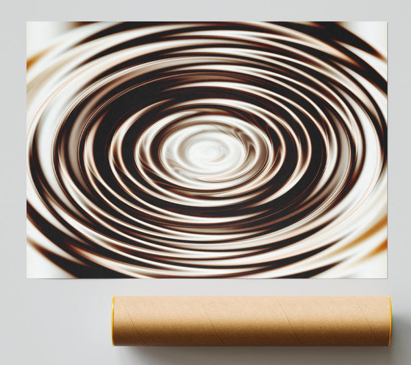 Perfect Chocolate Ripple Print