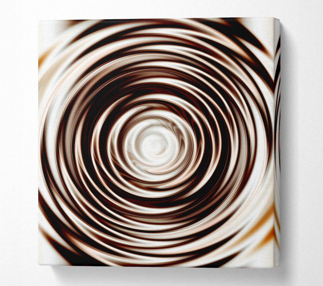  A Canvas Print of Perfect Chocolate Ripple Canvas Print