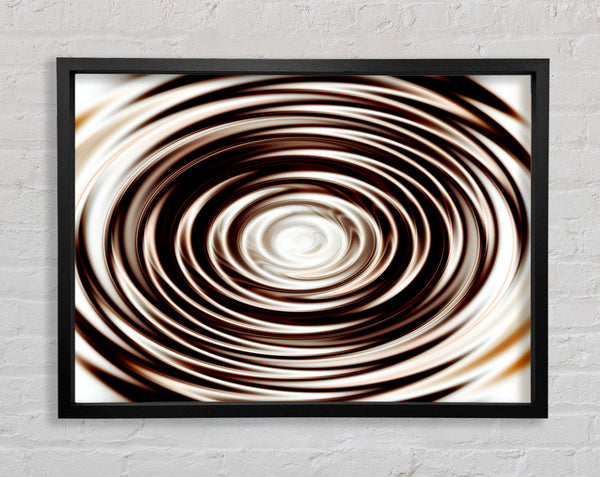 Perfect Chocolate Ripple Framed Print