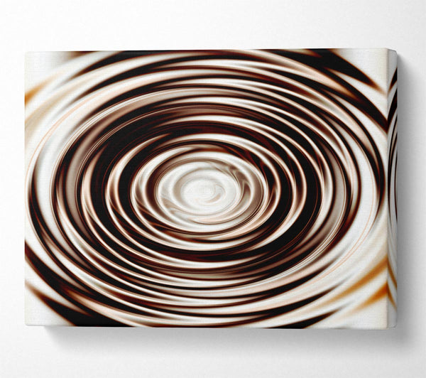  A Canvas Print of Perfect Chocolate Ripple Canvas Print