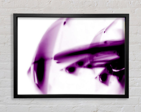 Purple Alien Planet Framed Print