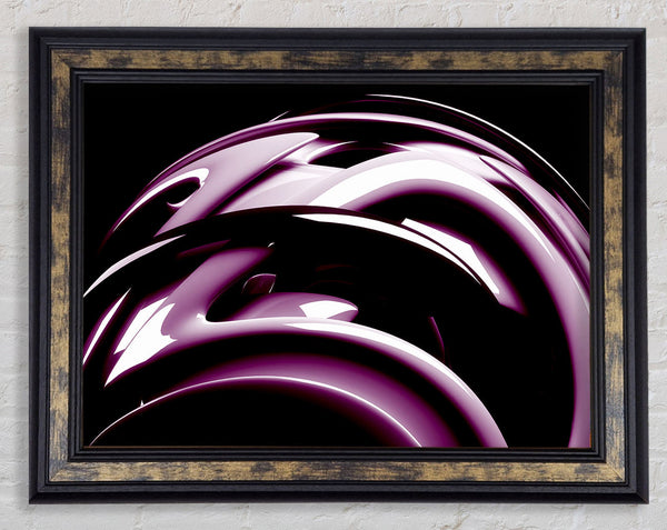 Purple Bend Framed Print