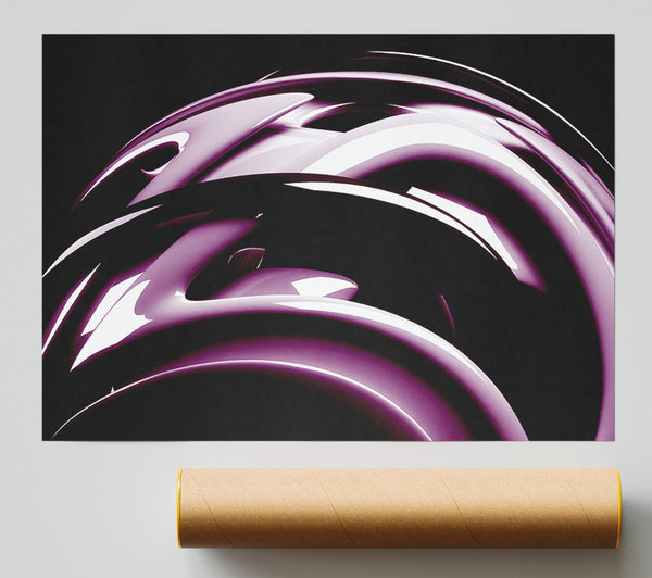 Purple Bend Poster