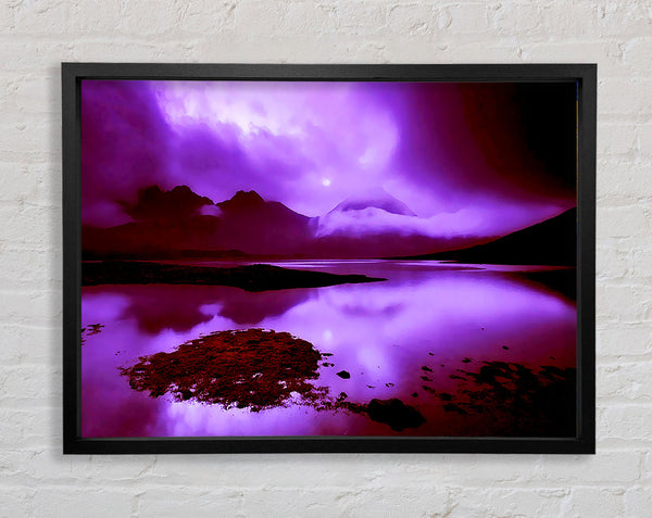 Purple Loch Dusk Framed Print
