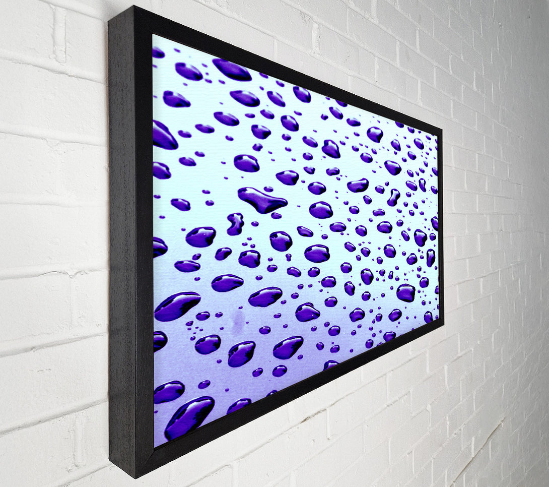  A Canvas Print of Purple Raindrops Canvas Print