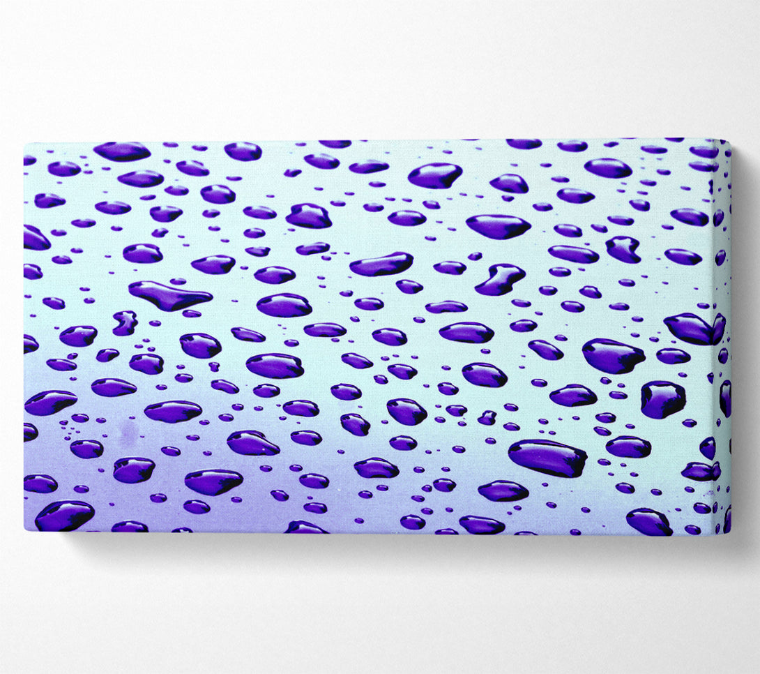  A Canvas Print of Purple Raindrops Canvas Print