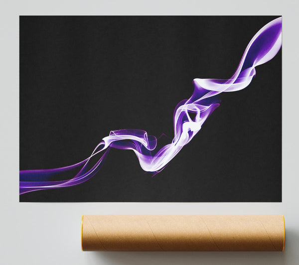 Purple Silk Poster