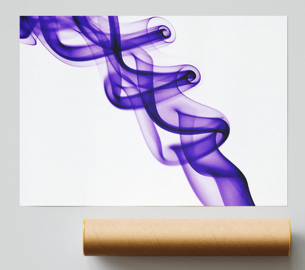 Purple Smoke Twist Poster