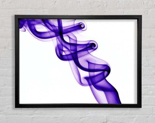 Purple Smoke Twist Framed Print