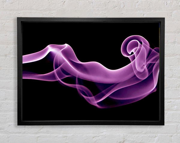 Purple Smoke Framed Print