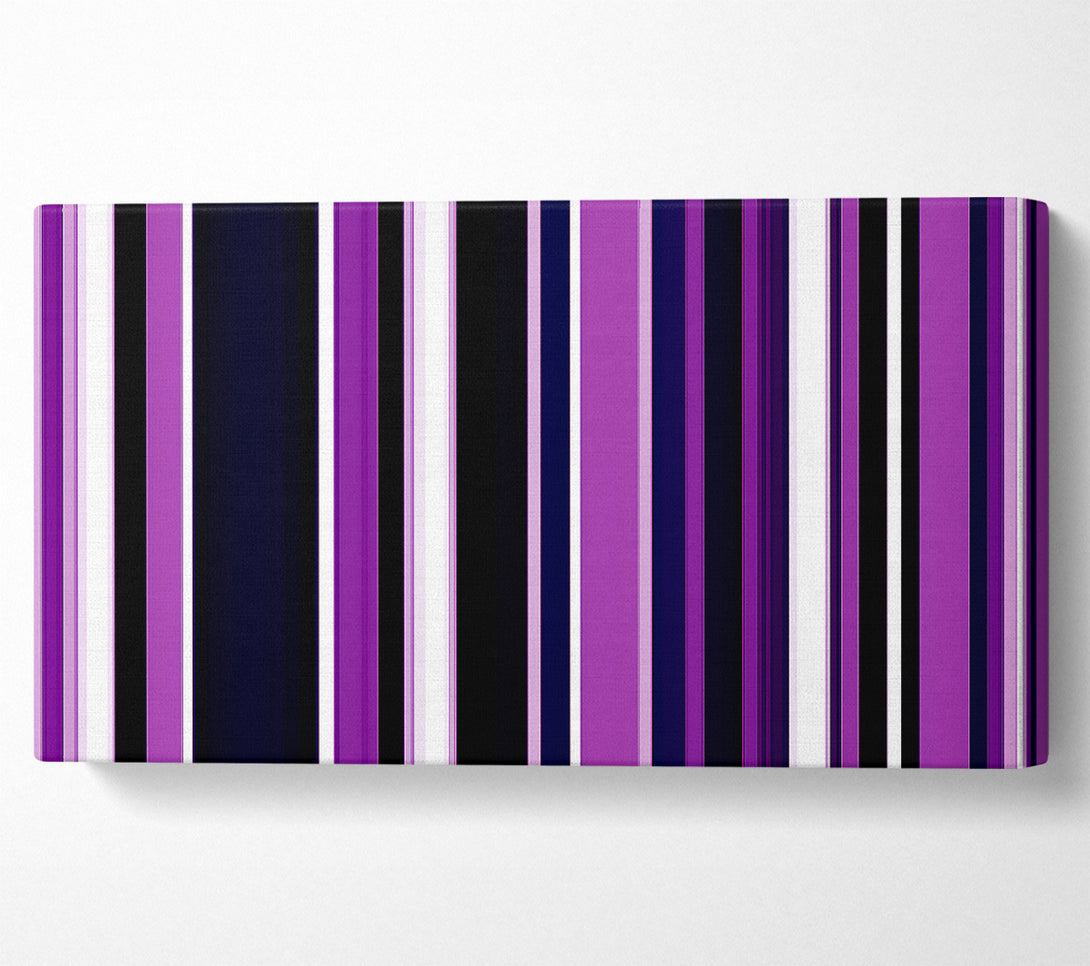  A Canvas Print of Purple Stripes Canvas Print
