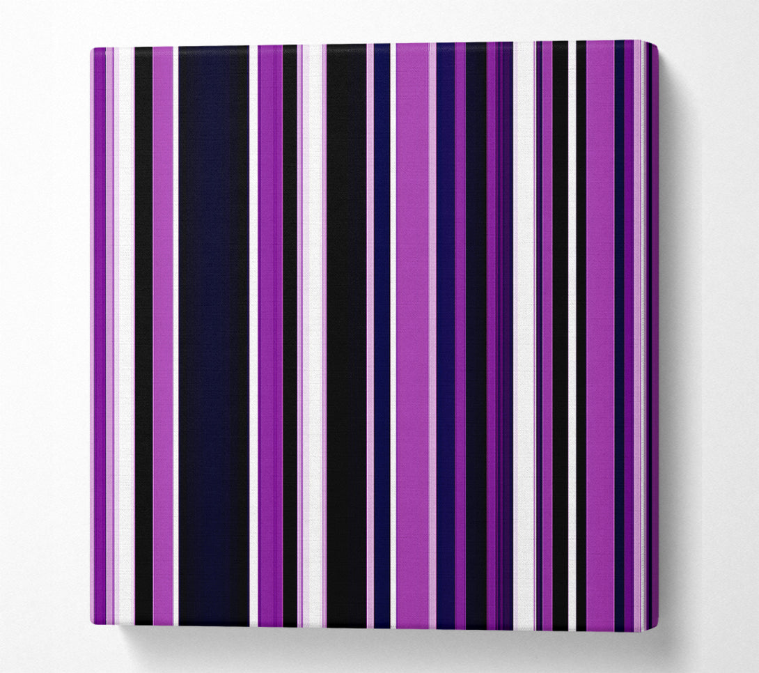  A Canvas Print of Purple Stripes Canvas Print