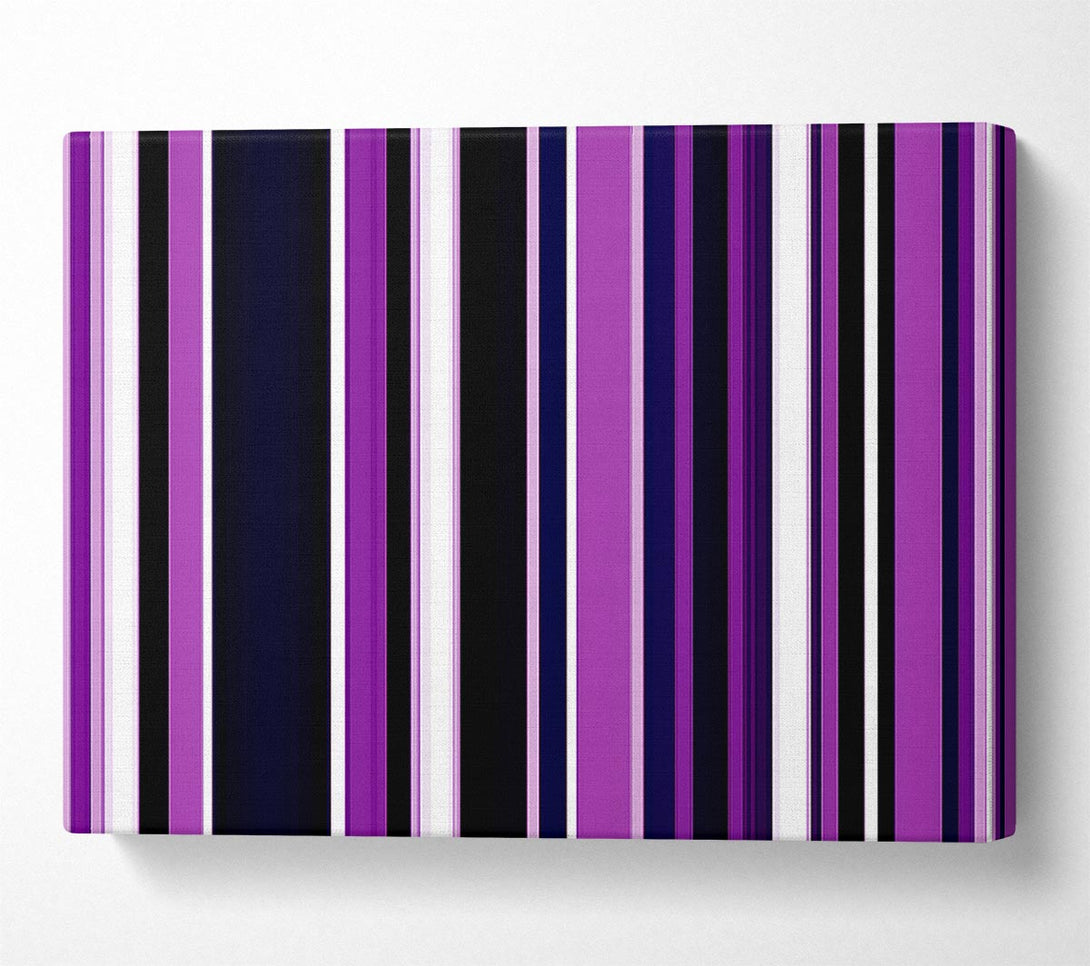  A Canvas Print of Purple Stripes Canvas Print