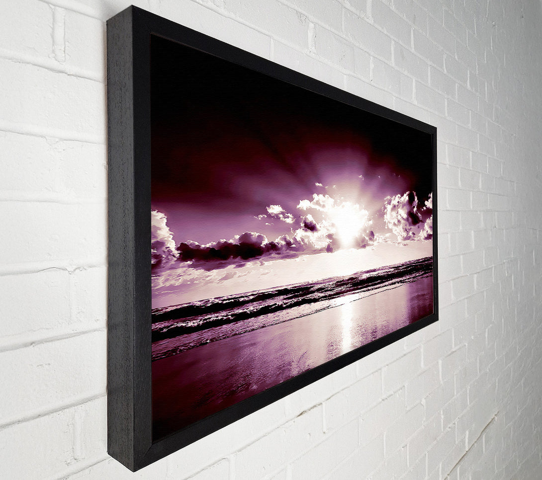  A Canvas Print of Purple Sunbeams Canvas Print