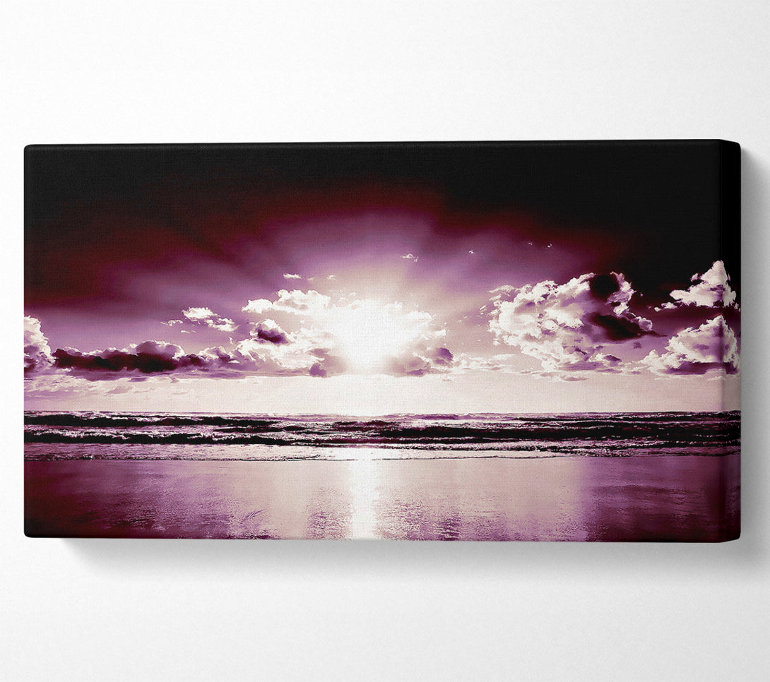  A Canvas Print of Purple Sunbeams Canvas Print