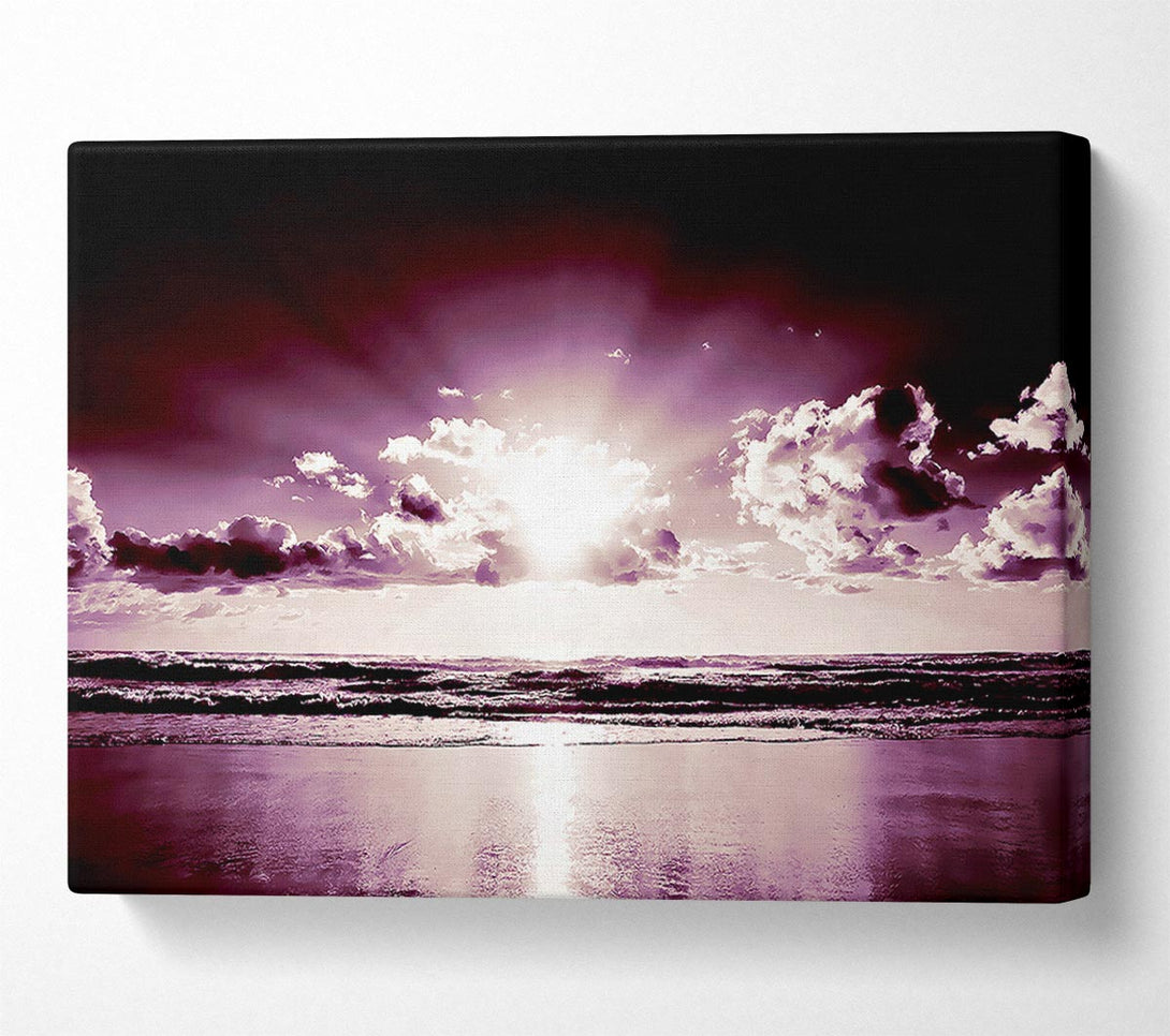  A Canvas Print of Purple Sunbeams Canvas Print