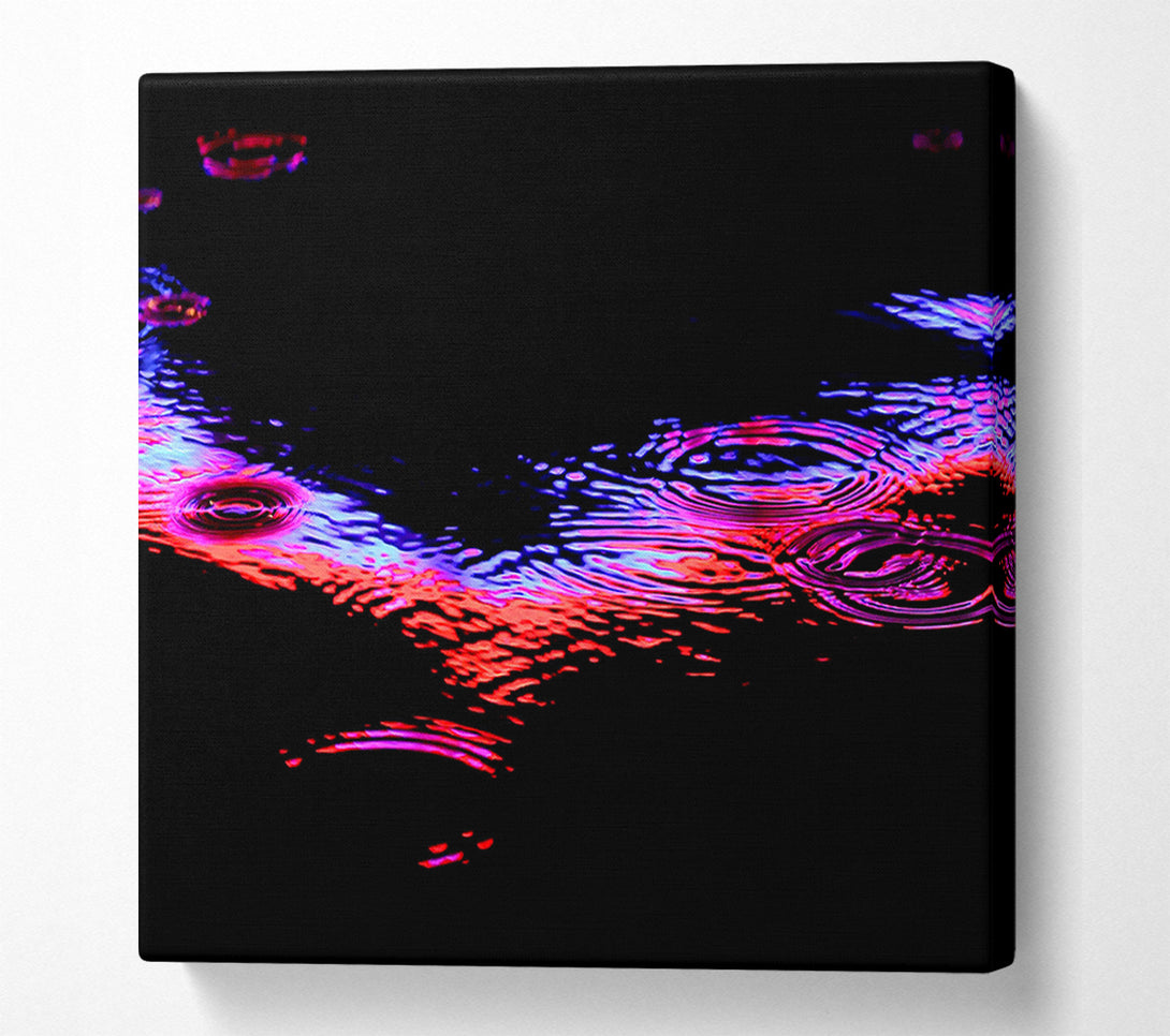  A Canvas Print of Rain Colorful Canvas Art