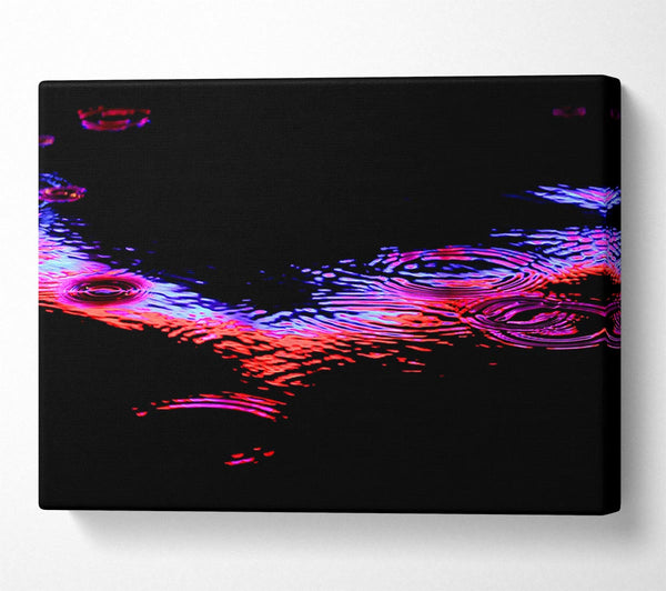  A Canvas Print of Rain Colorful Canvas Art