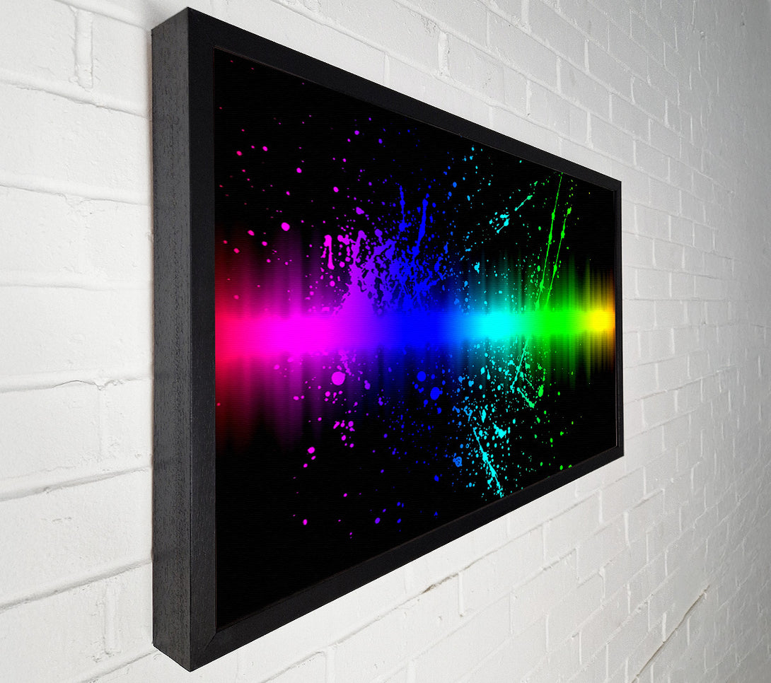  A Canvas Print of Rainbow Color Splatter Canvas Wall Art