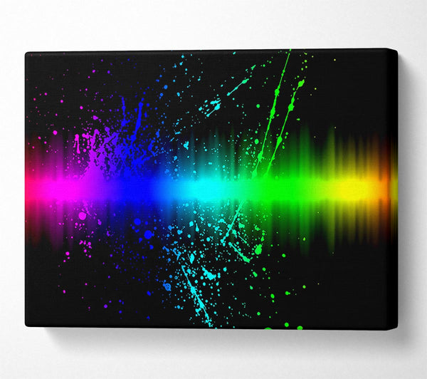  A Canvas Print of Rainbow Color Splatter Canvas Wall Art