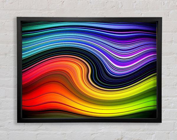 Rainbow Flow Framed Print