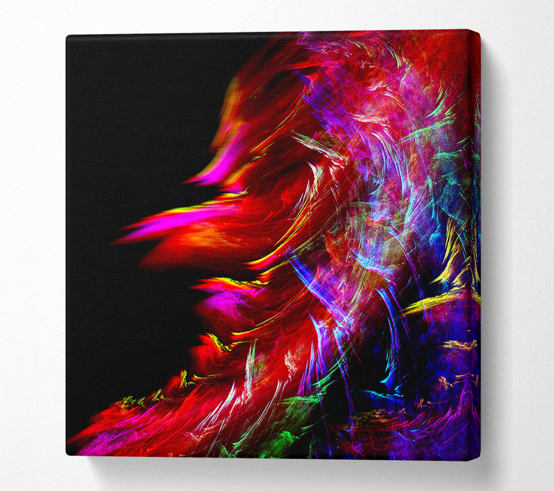  A Canvas Print of Rainbow Inferno Canvas Art