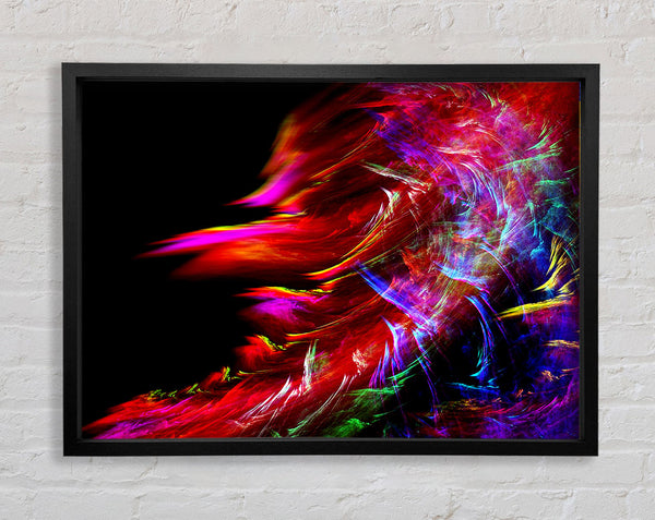 Rainbow Inferno Framed Print