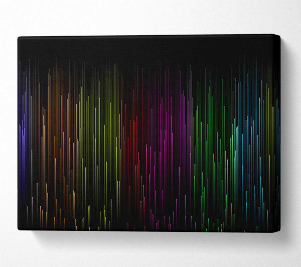  A Canvas Print of Rainbow Lines Canvas Wall Art