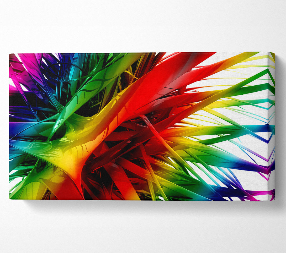  A Canvas Print of Rainbow Maze Canvas Art