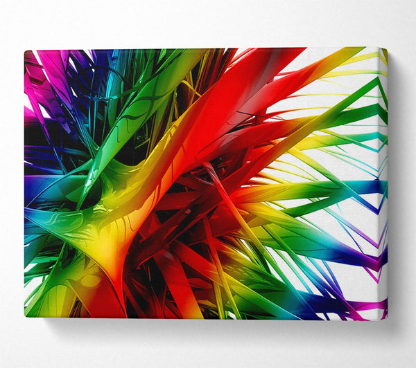  A Canvas Print of Rainbow Maze Canvas Art
