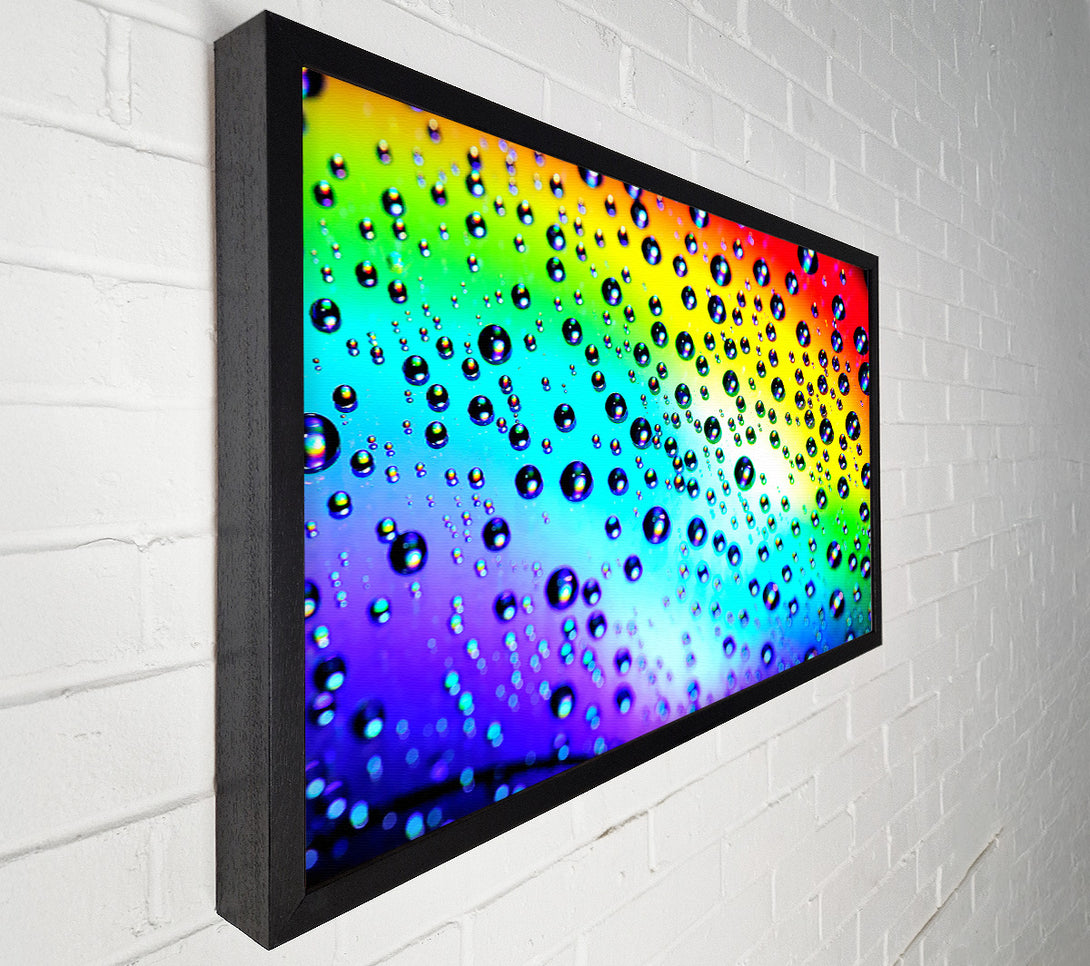  A Canvas Print of Rainbow Raindrops Canvas Wall Art
