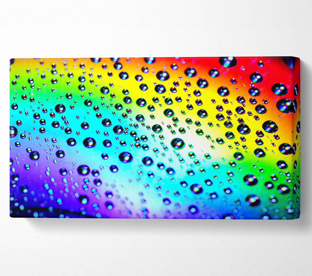  A Canvas Print of Rainbow Raindrops Canvas Wall Art