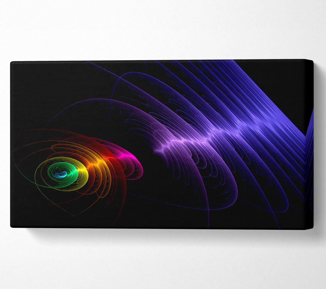  A Canvas Print of Rainbow Ripple Canvas Print