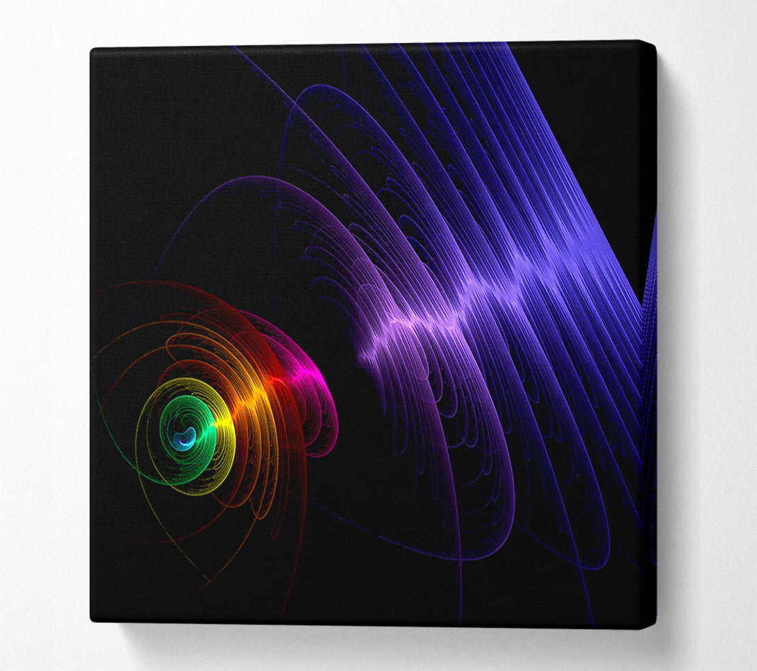  A Canvas Print of Rainbow Ripple Canvas Print