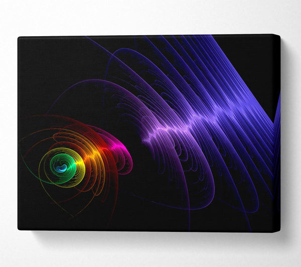  A Canvas Print of Rainbow Ripple Canvas Print