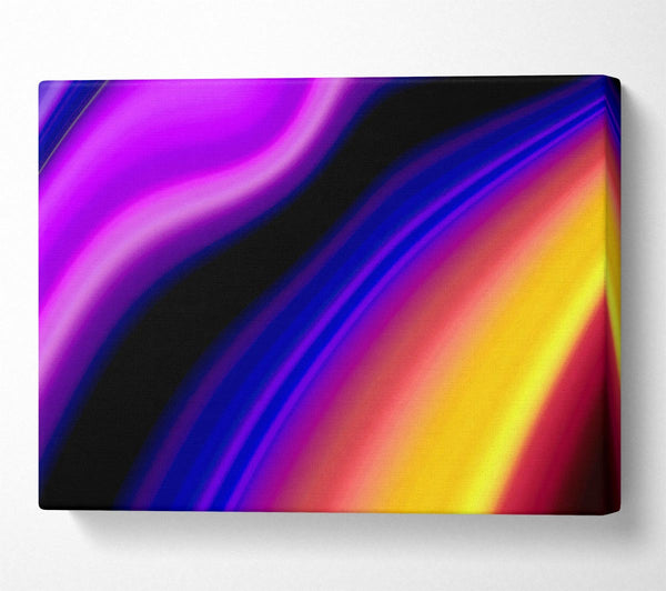  A Canvas Print of Rainbow Smears Canvas Print